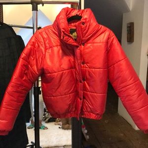 Red Puffer Coat